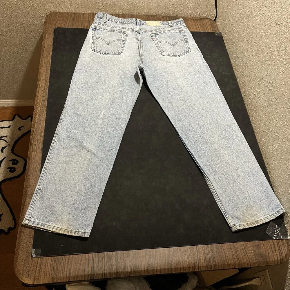 Levis Orange Tab Jeans Vintage USA Made 36x30 Denim Straight Leg Relaxed 1990s